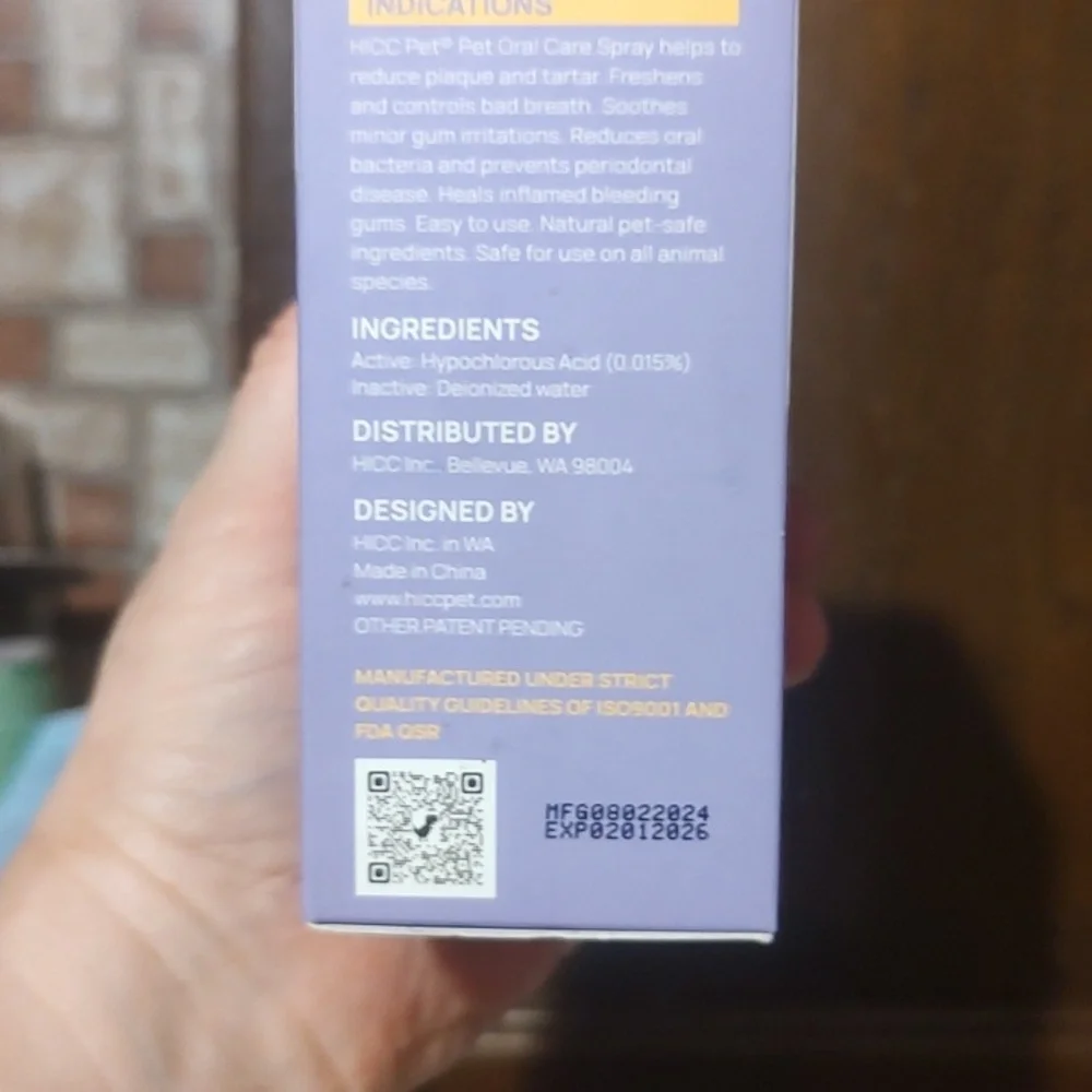 Hiccpet Pet Oral Care Spray - No Brushing New In Box